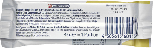 Bild 3 von WellMix BALANCE Riegel Vanille Crisp 2.20 EUR/100 g