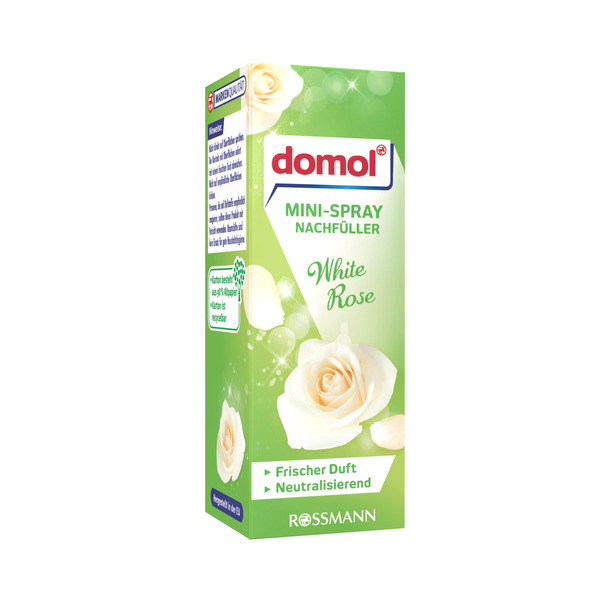 Bild 1 von domol Mini-Spray Nachfüller White Rose 3.56 EUR/100 ml