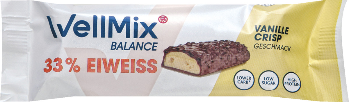 Bild 1 von WellMix BALANCE Riegel Vanille Crisp 2.20 EUR/100 g