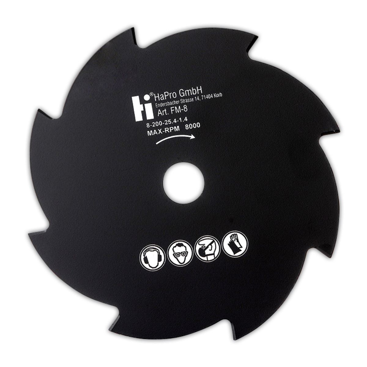 Bild 1 von Powertec Garden 8-Zahn-Freischneidmesser