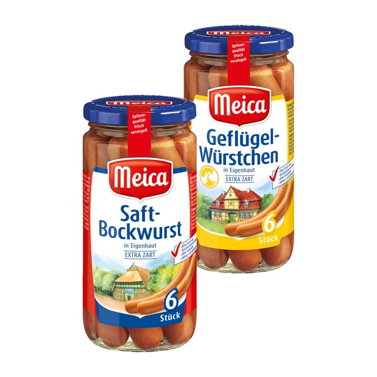 Meica Saft Bockw Rstchen Oder Gefl Gel W Rstchen St Ck G