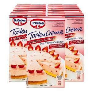 Dr. Oetker Tortencreme Erdbeer-Sahne 113 g, 11er Pack
