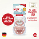 Bild 4 von NUK Signature Silikon-Schnuller, rosa & weiß, 0-6 Monate