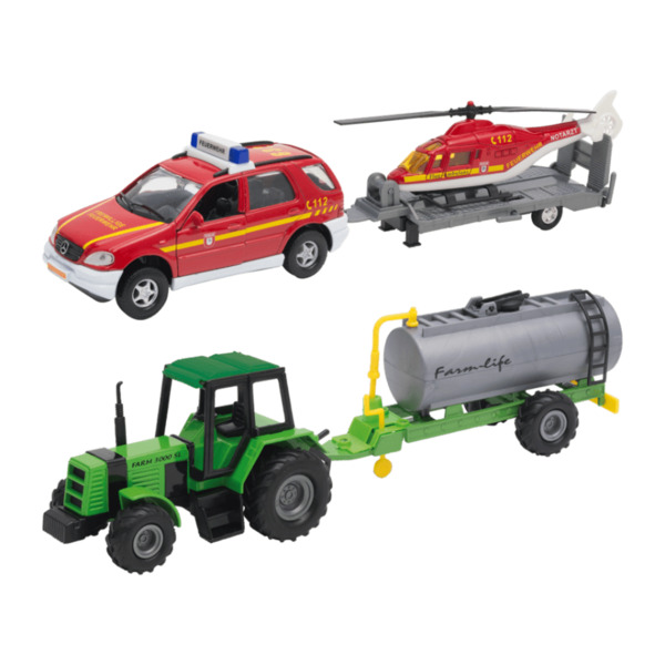 Bild 1 von WELLY Traktoren- / Geländewagen-Set