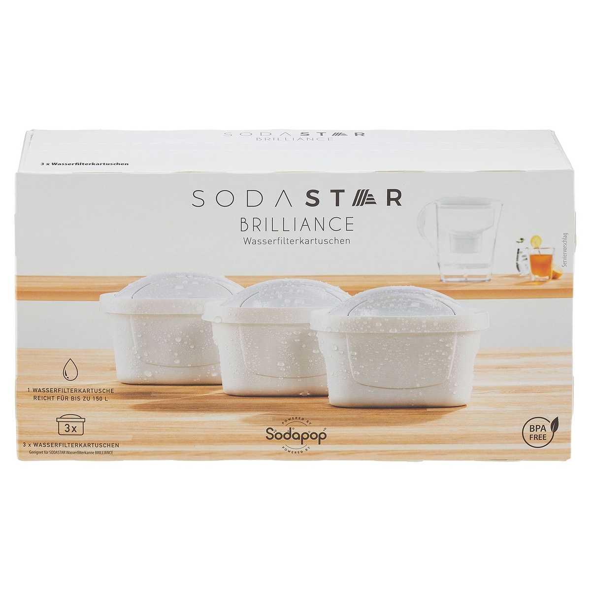 Bild 1 von SODASTAR Wasserfilterkartusche Brilliance, 3er-Packung