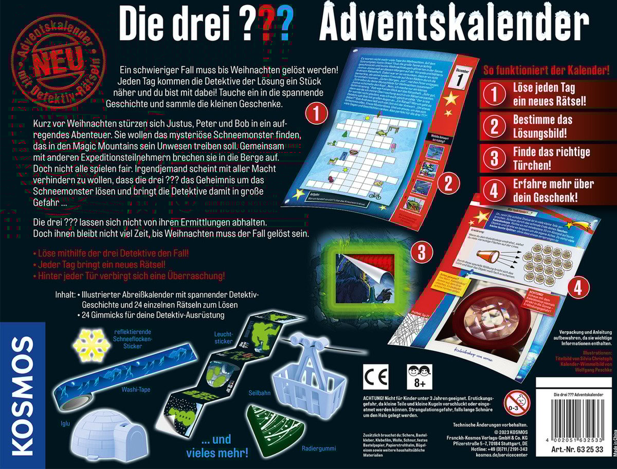 Bild 2 von Kosmos Die drei ??? Adventskalender 2023