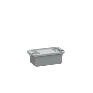 Aufbewahrungsbox 'BI Box XS' grau/transparent 3 l, 26,5 x 16 x 10 cm