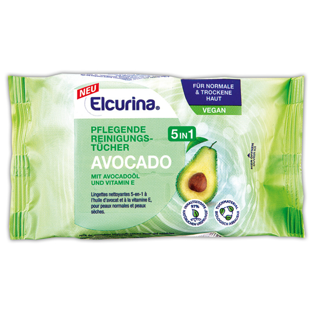 Bild 1 von Elcurina Pflegende Reinigungstücher