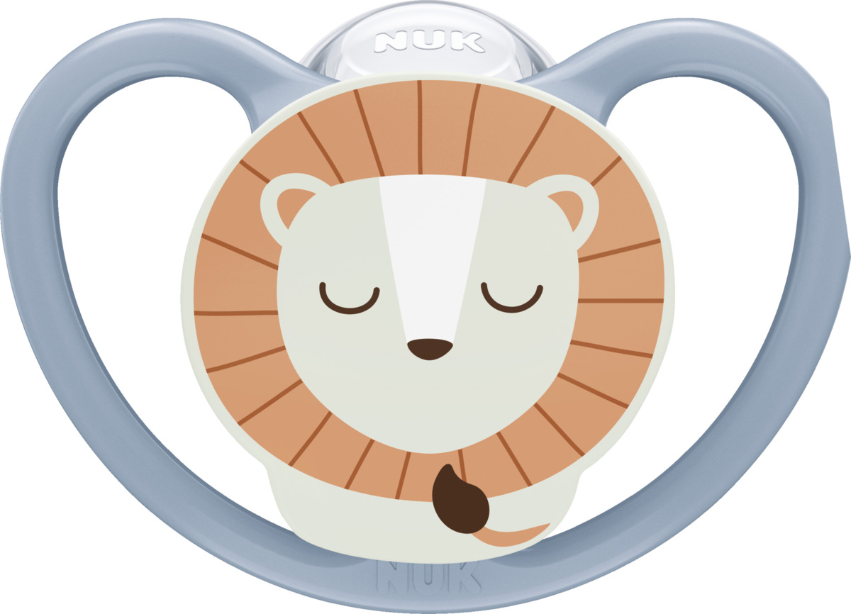 Bild 4 von NUK Space Night Silikon-Schnuller, blau & mint, 18-36 Monate
