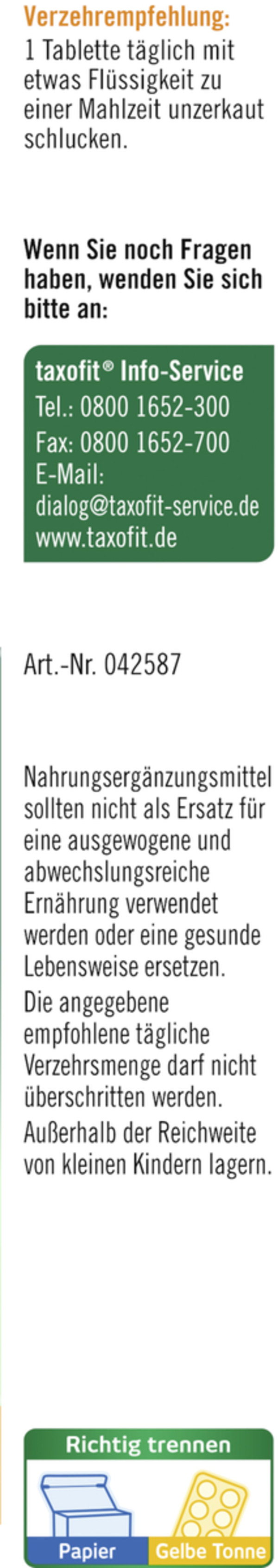 Bild 2 von taxofit B-Komplex Forte Tabletten