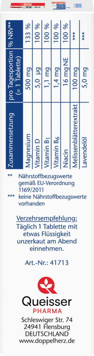 Bild 2 von Doppelherz aktiv Magnesium 500 für die Nacht Depot-Tabletten