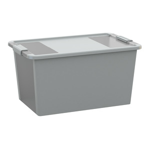 Aufbewahrungsbox 'BI Box L' grau/transparent 40 l, 55 x 35 x 28 cm