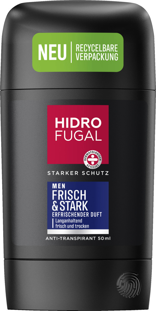Bild 1 von Hidrofugal Men Anti-Transpirant Deostick Frisch & Stark