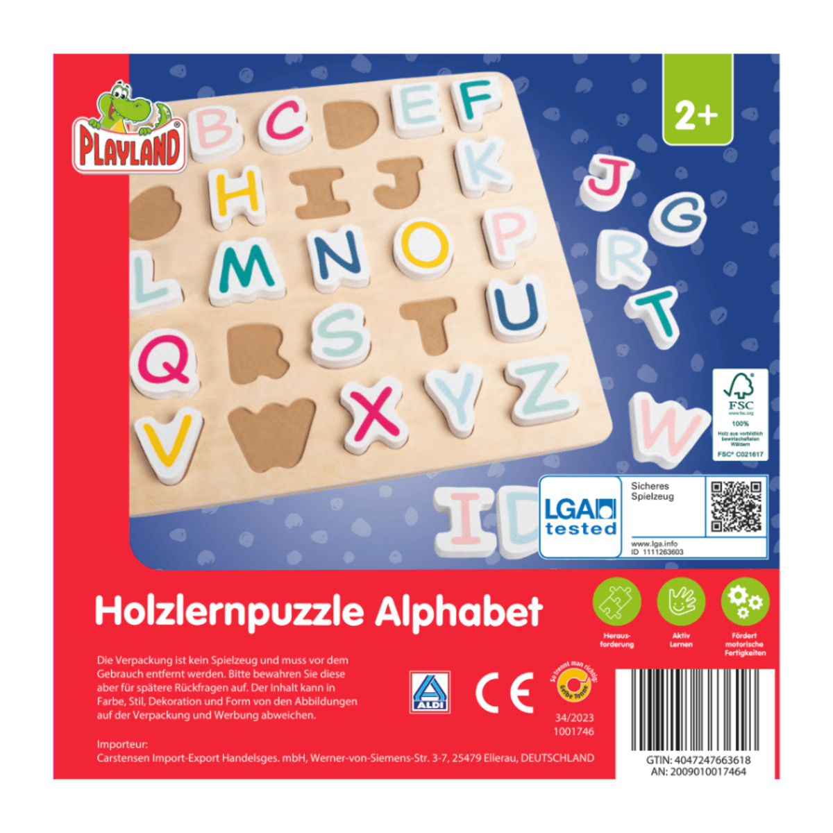 Bild 3 von PLAYLAND Holz-Lernpuzzle