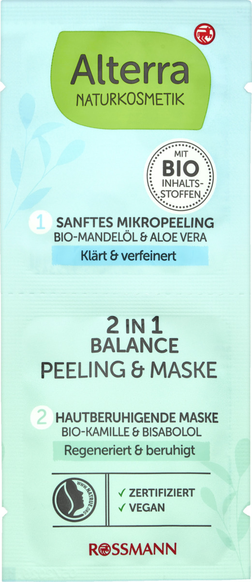 Bild 1 von Alterra NATURKOSMETIK 2in1 Balance Peeling & Maske