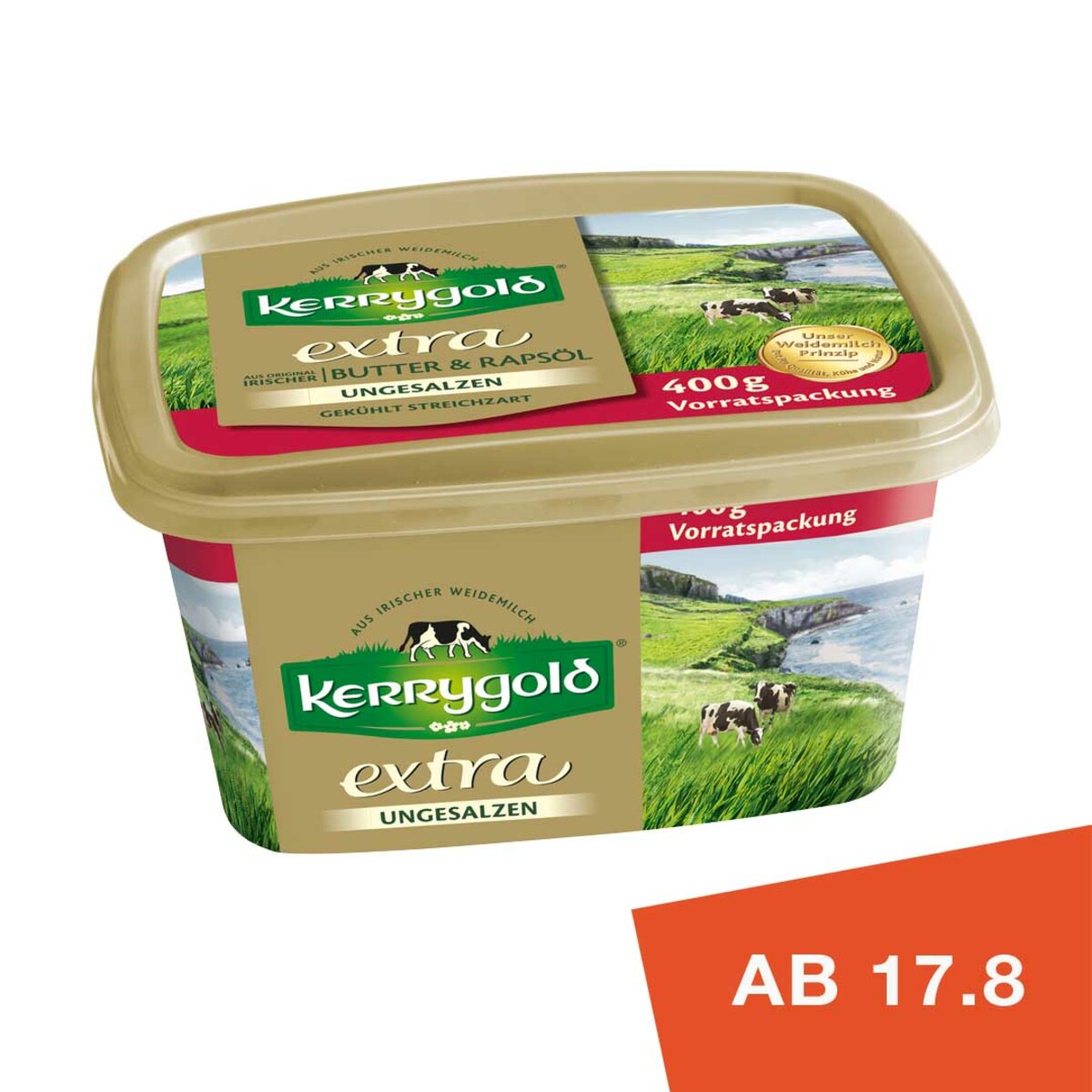 Kerrygold Extra Ungesalzen Oder Gesalzen Je G Becher Von Mein Real