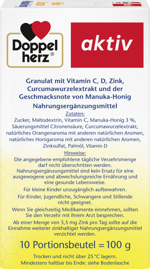 Bild 2 von Doppelherz aktiv Heißer Curcuma + Manuka-Honig