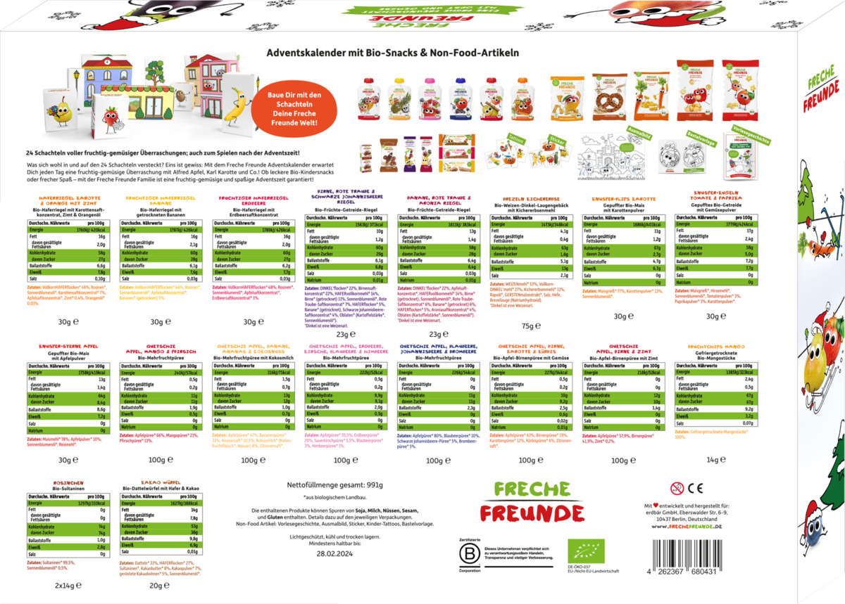 Bild 2 von Freche Freunde Bio Adventskalender 2023