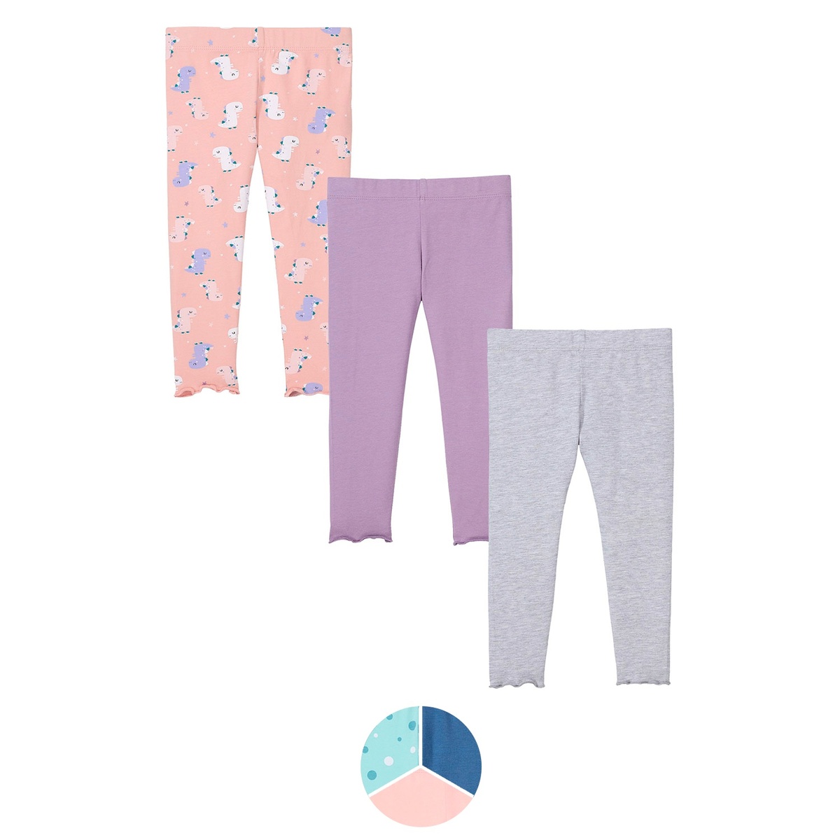 Bild 1 von IMPIDIMPI Kleinkinder Leggings, 3er-Set