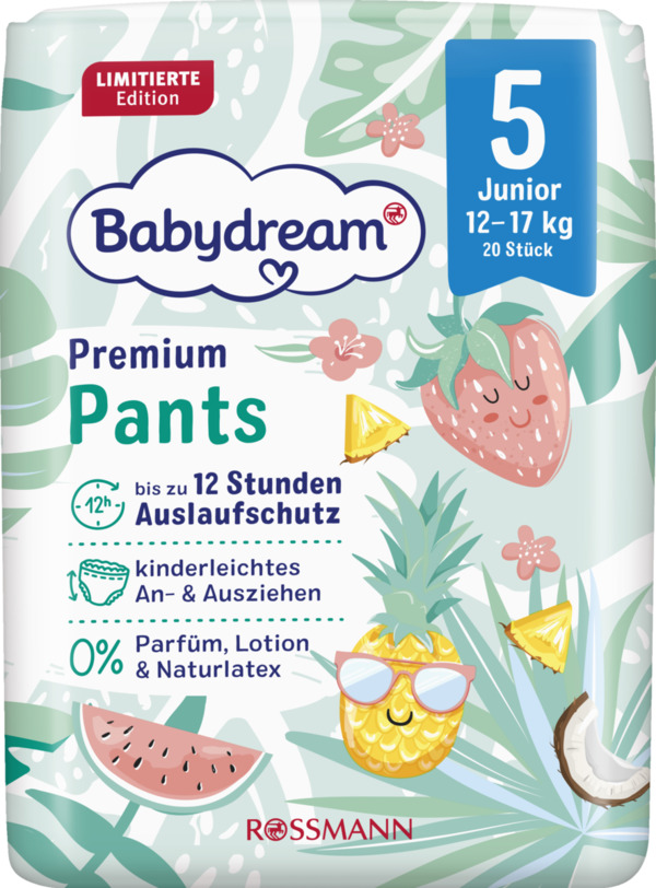 Bild 1 von Babydream Premium Pants Gr. 5 Junior, 20 Stück, 12-17 Kg