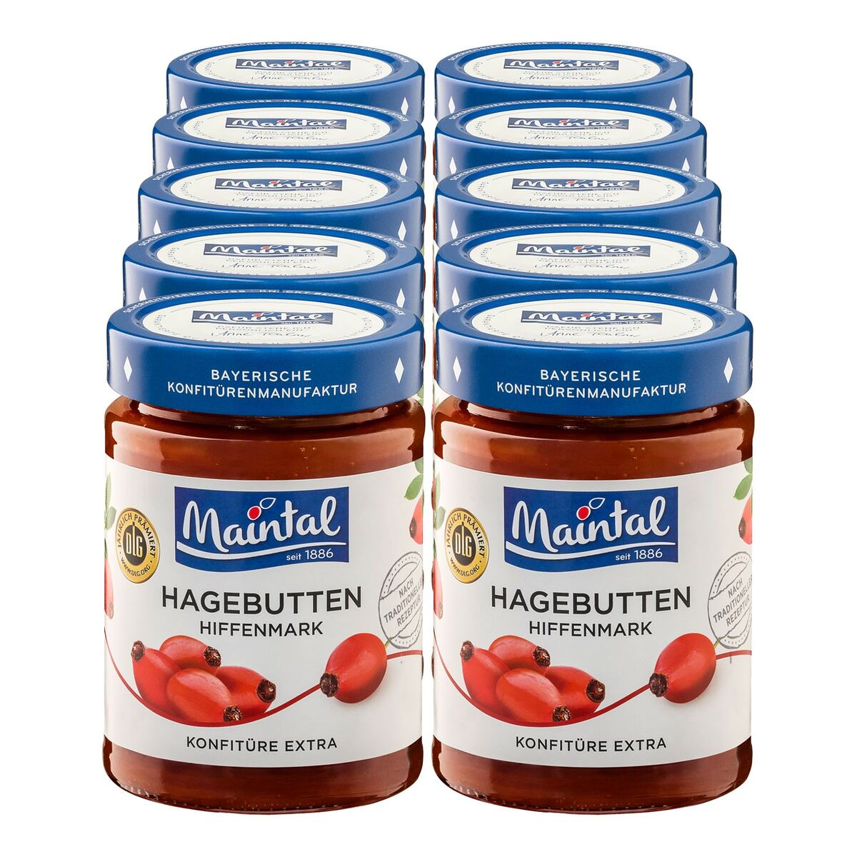 Bild 1 von Maintal Hagebutten Konfitüre Extra 340 g, 10er Pack