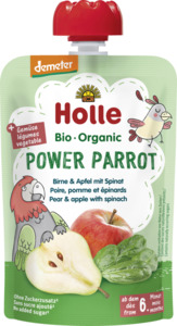 Holle Power Parrot - Birne & Apfel mit Spinat ab dem 6. Monat