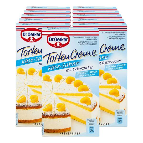 Bild 1 von Dr. Oetker Tortencreme Käse-Sahne 150 g, 11er Pack