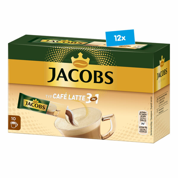 Bild 1 von Jacobs 3in1 Cafe Latte 125 g, 12er Pack