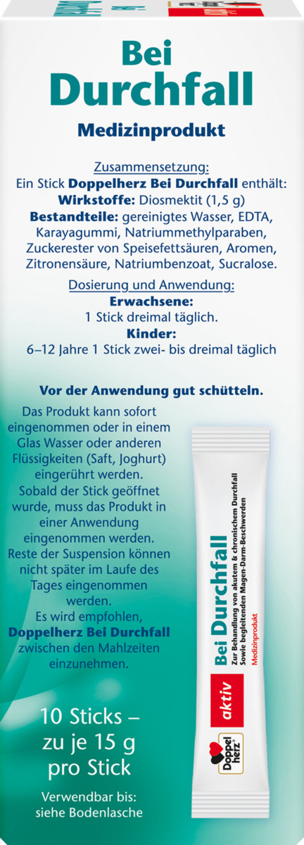 Bild 2 von Doppelherz aktiv Bei Durchfall Portionssticks