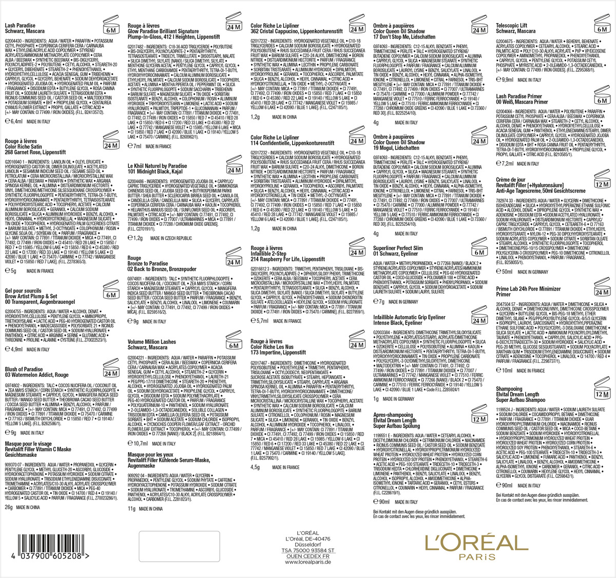 Bild 2 von L’Oréal Paris Adventskalender mit 24 Beauty Highlights 2023