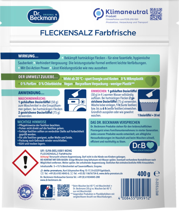 Bild 2 von Dr. Beckmann Fleckensalz Farbfrische