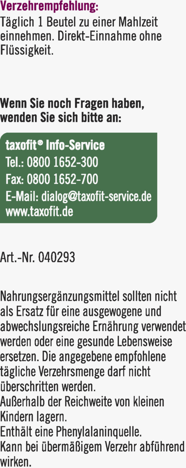 Bild 3 von taxofit Eisen + Folsäure + Vitamin C Direktgranulat