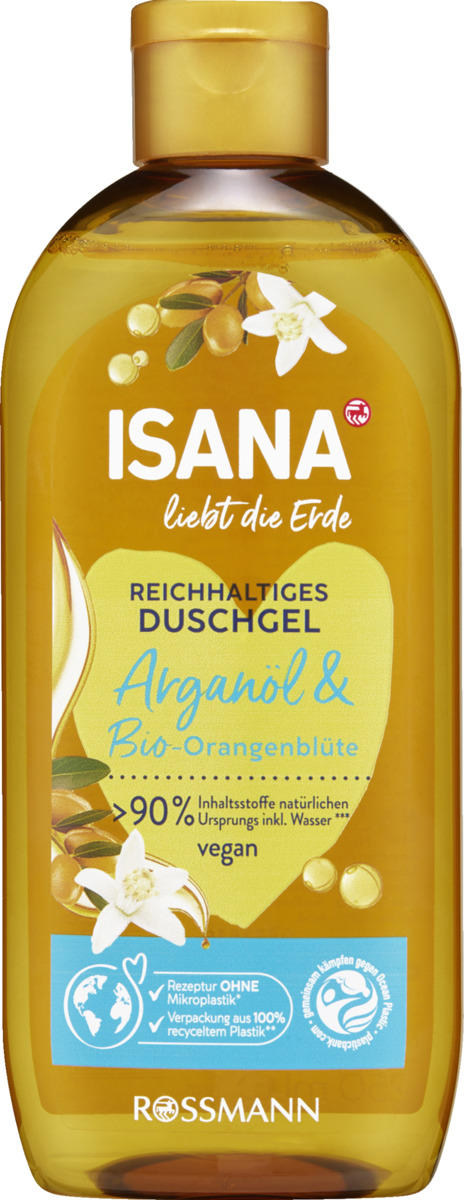 Bild 1 von ISANA liebt die Erde Dusche Arganöl & Bio Orangenblüte