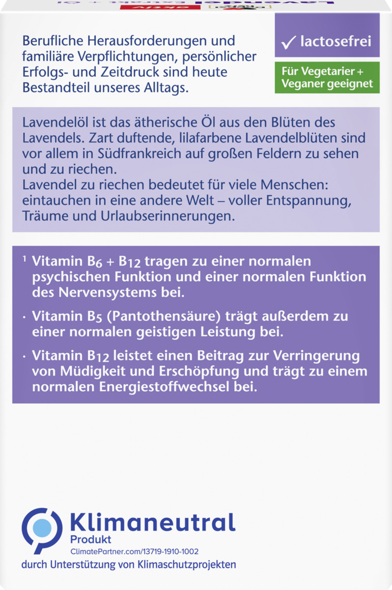 Bild 4 von Doppelherz aktiv Lavendel Extrakt + Öl Tabletten