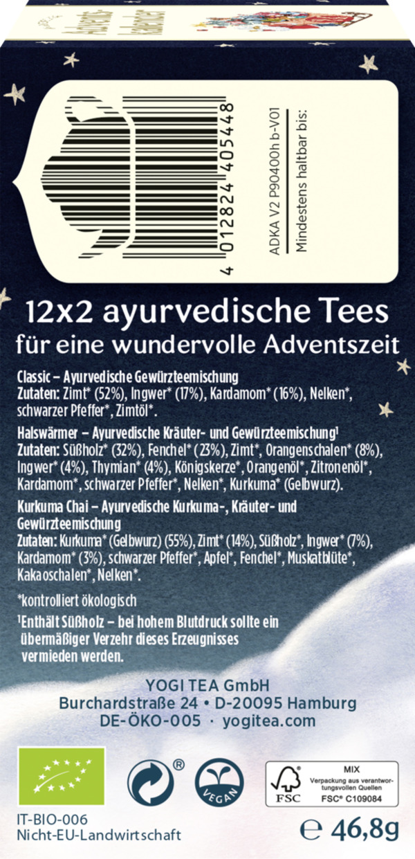 Bild 2 von Yogi Tea Bio Ayurvedischer Adventskalender 2023