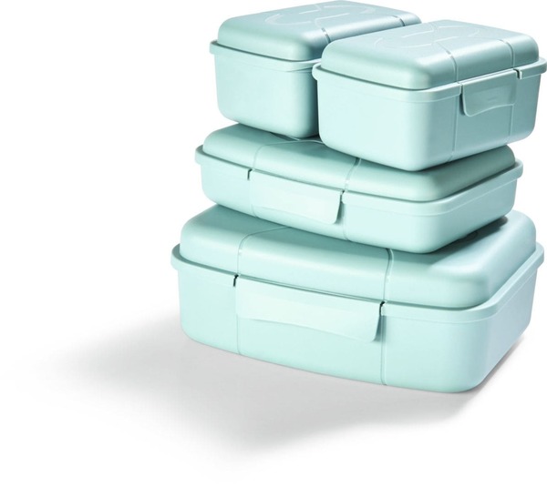 Bild 1 von Kitchen Club Snackboxen 4er Set (grau/grün)