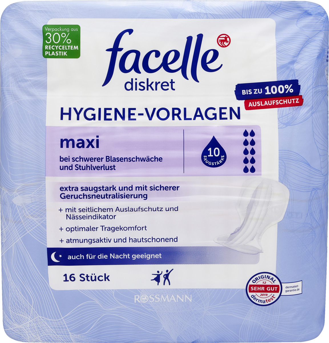 Bild 1 von facelle Hygiene-Vorlagen maxi