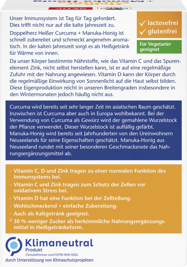 Bild 4 von Doppelherz aktiv Heißer Curcuma + Manuka-Honig