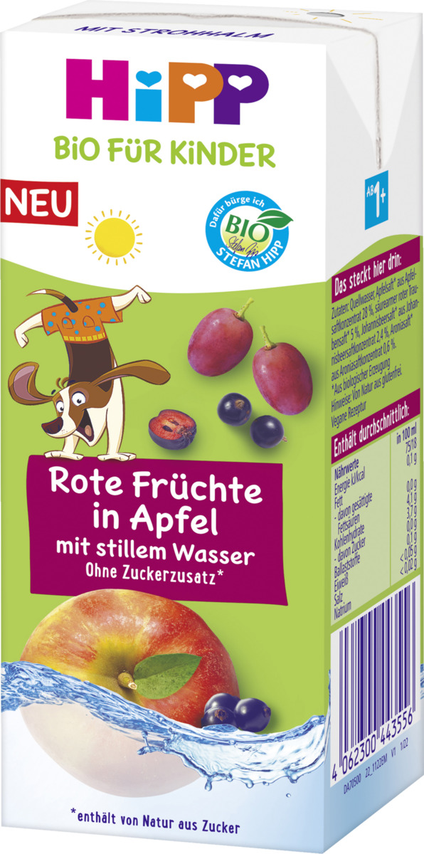 Bild 2 von HiPP Bio für Kinder Rote Früchte in Apfel