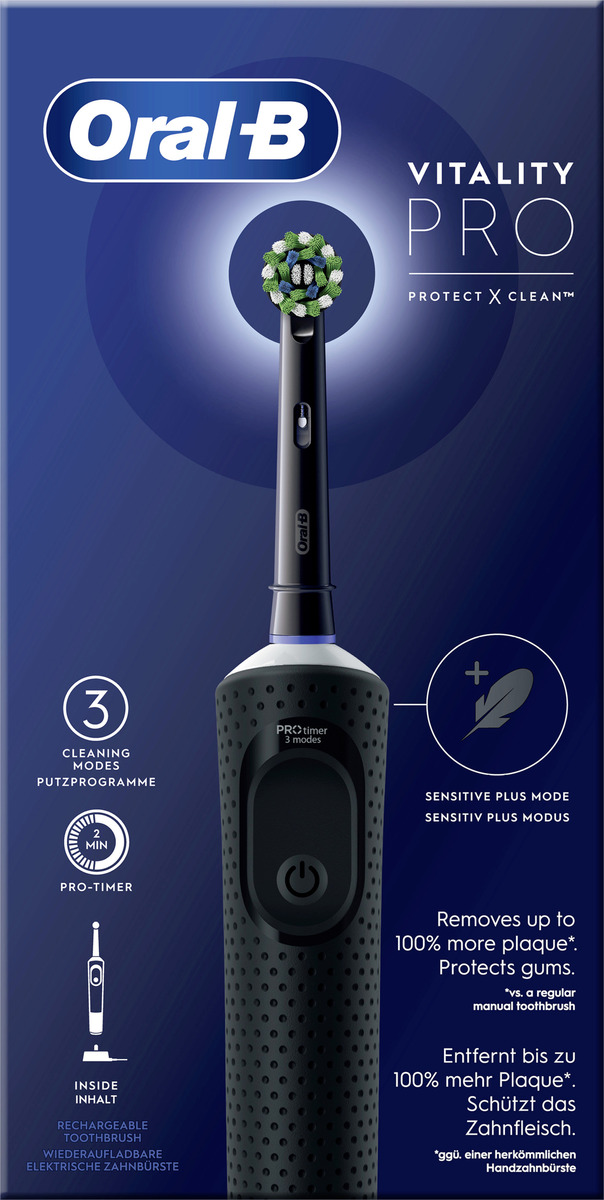 Bild 1 von Oral-B Vitality Pro D103 Elektrische Zahnbürste Black