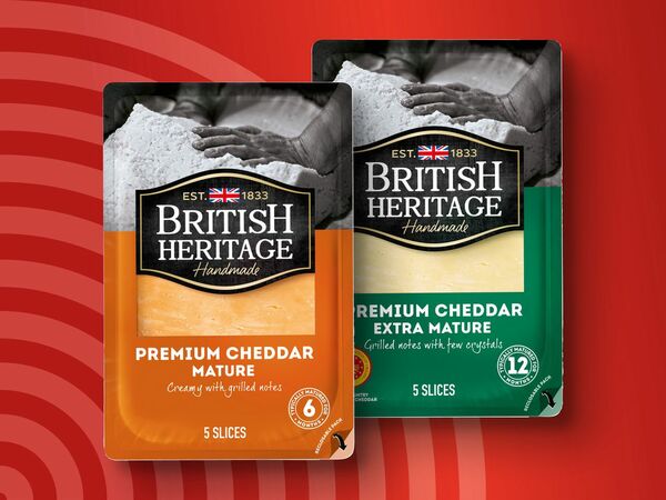 British Heritage Premium Cheddar K Sescheiben Von Lidl F R Ansehen