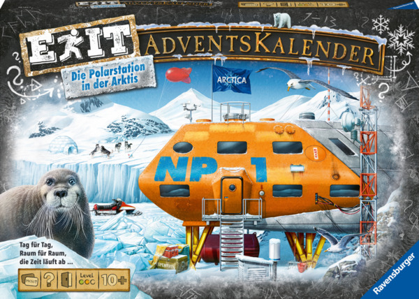 Bild 1 von Ravensburger EXIT Adventskalender 2023 Die Polarstation in der Arktis