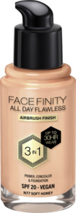 Max Factor Facefinity All Day Flawless Foundation Farbe N77 Soft Honey