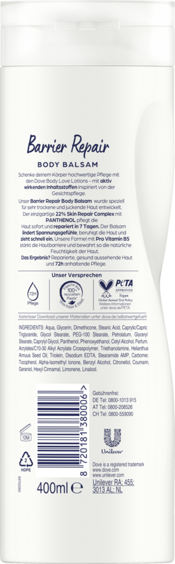 Bild 2 von Dove body love Barrier Repair Body Lotion