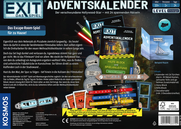 Bild 2 von Kosmos EXIT - Das Spiel Adventskalender 2023