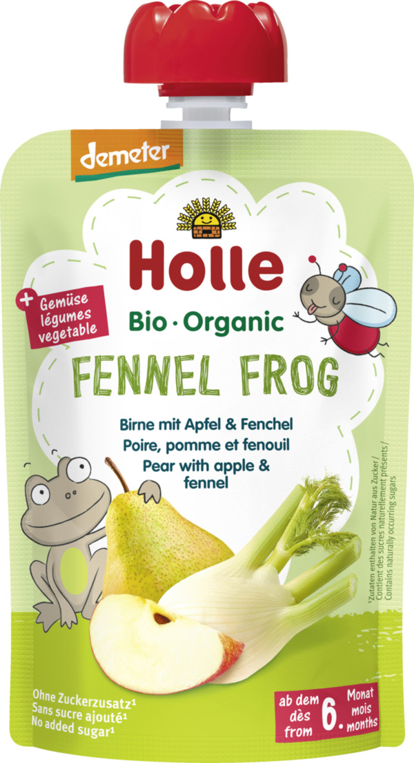 Bild 1 von Holle Fennel Frog - Birne mit Apfel & Fenchel ab dem 6. Monat