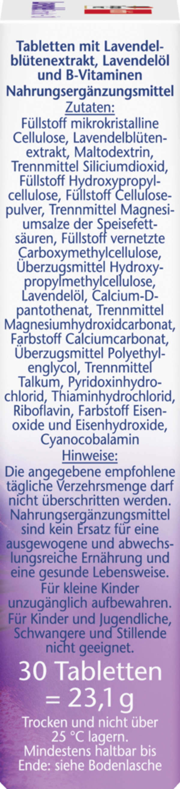 Bild 2 von Doppelherz aktiv Lavendel Extrakt + Öl Tabletten