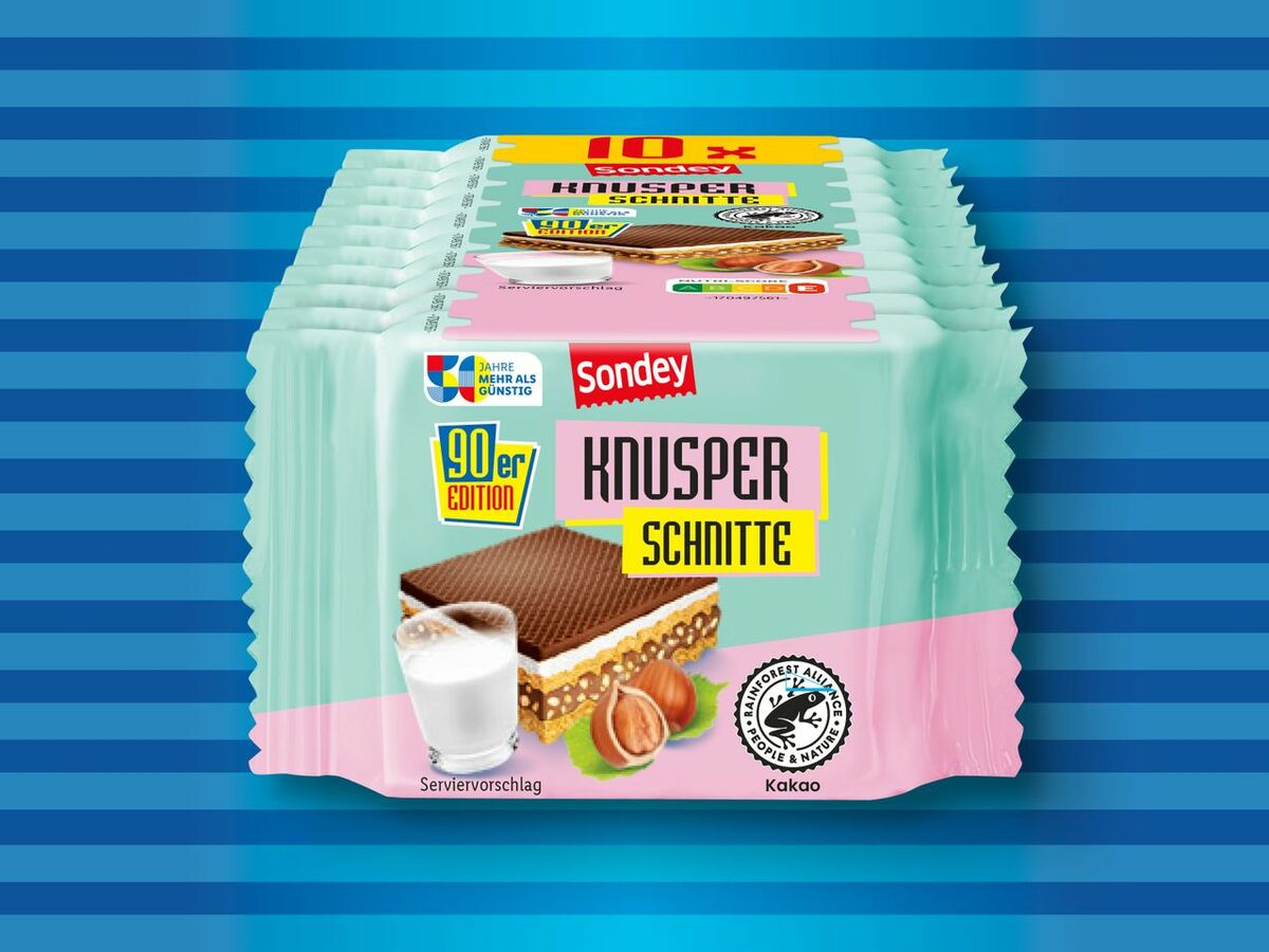 Bild 1 von Sondey Milch-Haselnuss-Schnitte