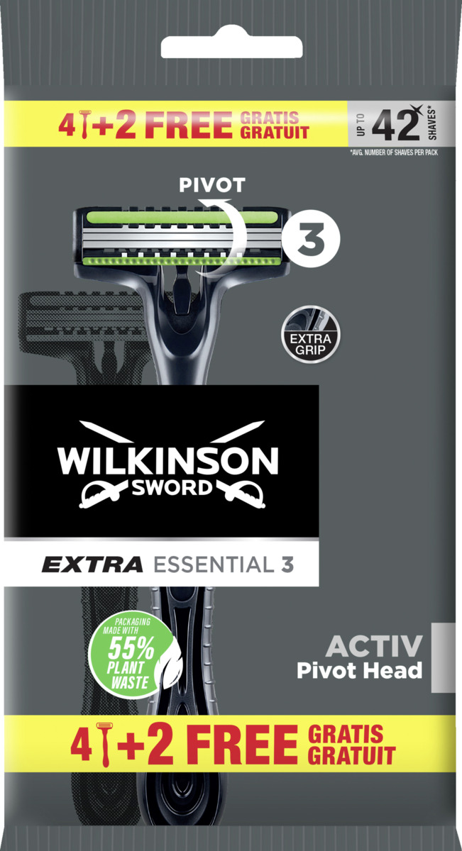Bild 1 von Wilkinson Sword Extra Essential 3 Activ Einwegrasierer
