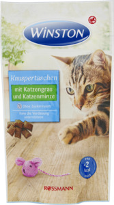 Winston Knuspertaschen mit Katzengras & Katzenminze